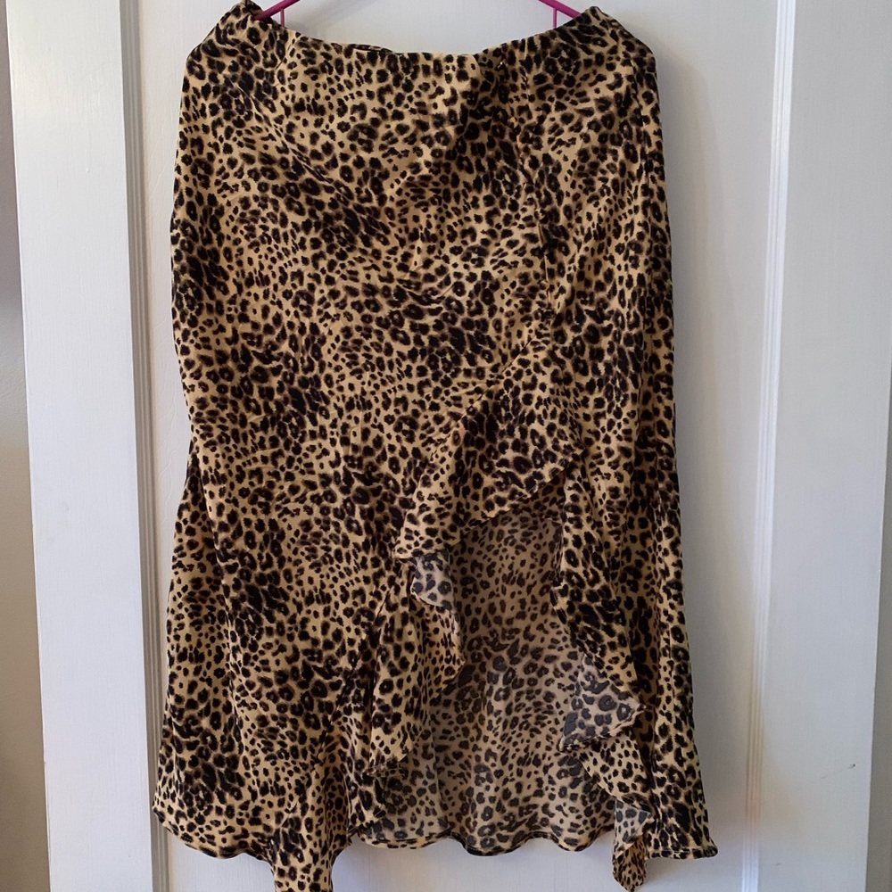 Code X Mode Leopard Print Skirt - Size M